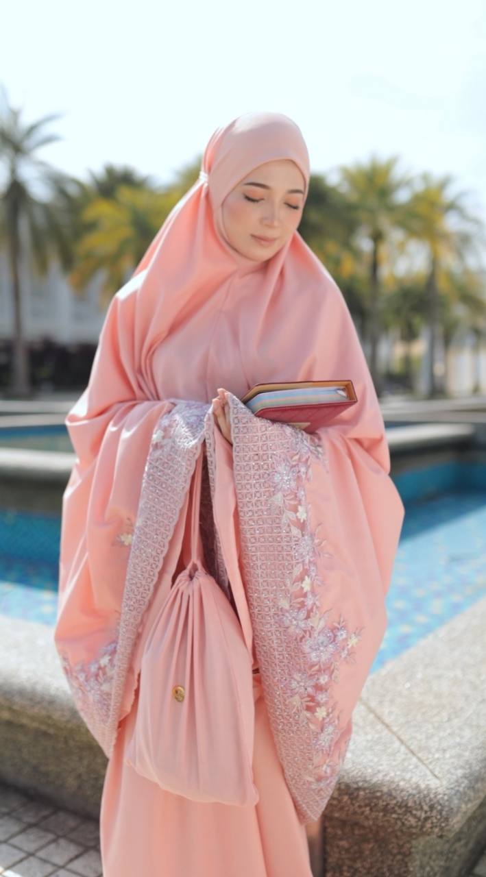 Telekung Eksklusif - Peach