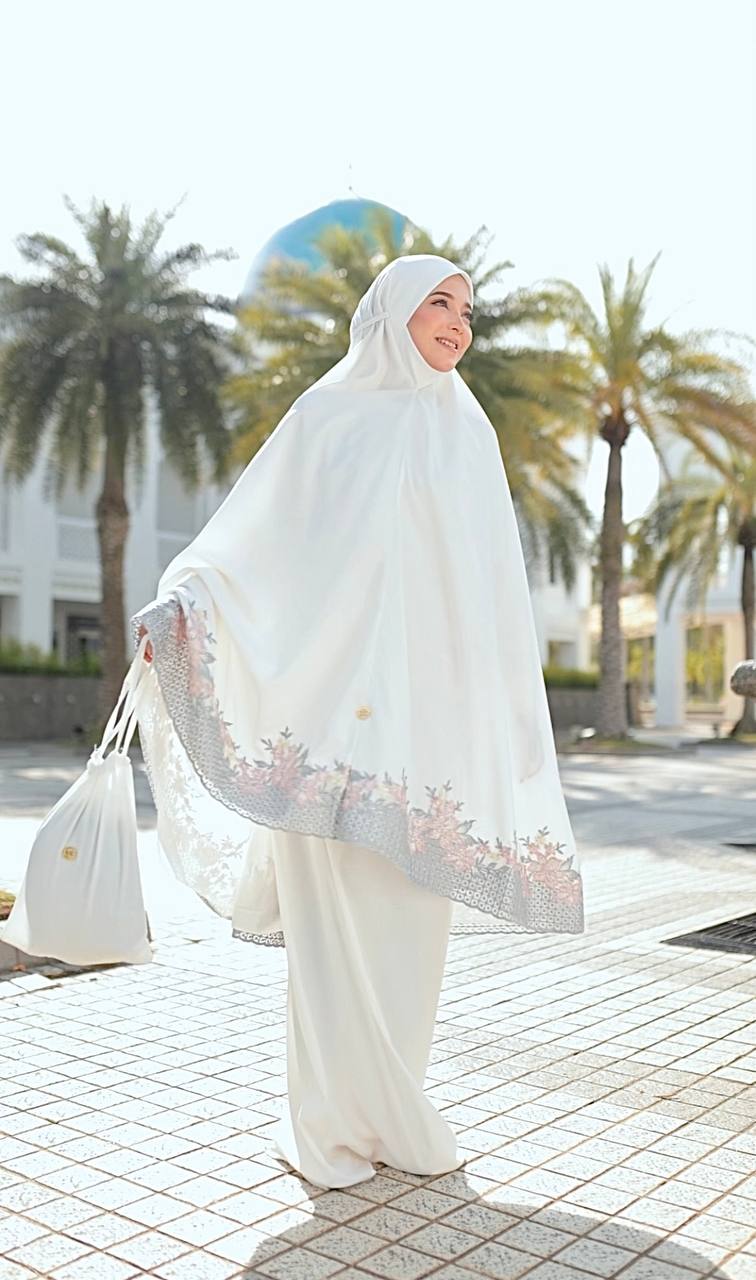 Telekung Ekslusif - White